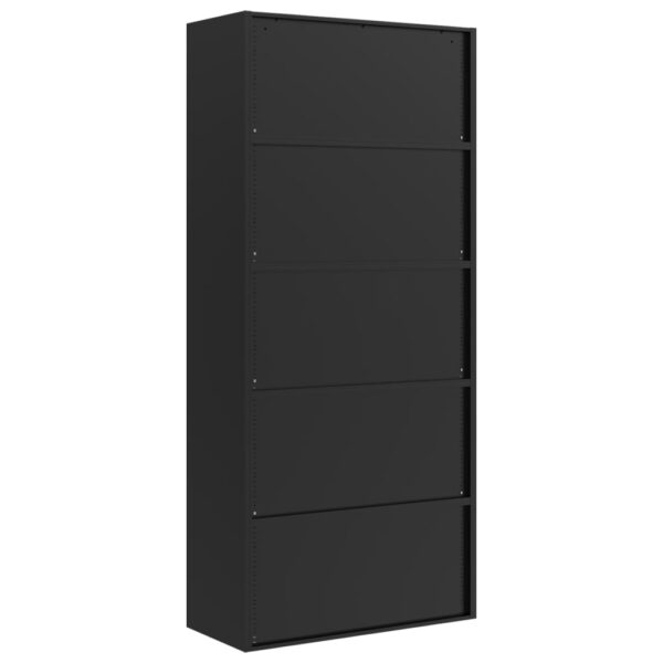 vidaXL File Cabinet Black 35.4"x15.7"x78.7" Steel - Image 6