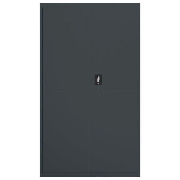 vidaXL File Cabinet Anthracite 41.3"x15.7"x70.9" Steel - Image 3