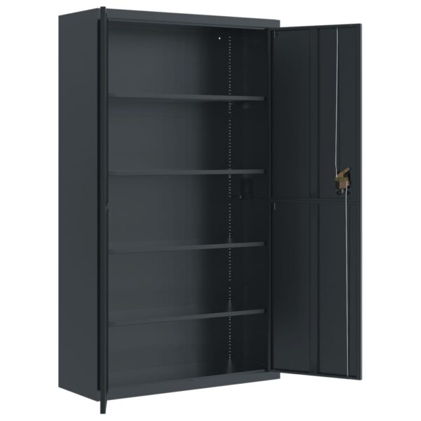 vidaXL File Cabinet Anthracite 41.3"x15.7"x70.9" Steel - Image 4