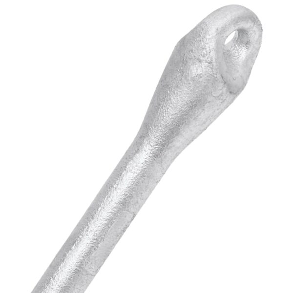 vidaXL Folding Anchor Silver 8.8 lb Malleable Iron - Image 5