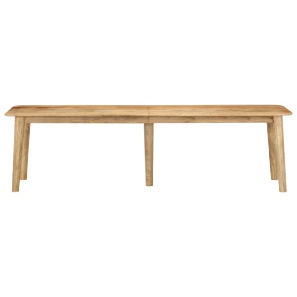 vidaXL Bench 63"x15.7"x17.7" Solid Wood Mango - Image 2