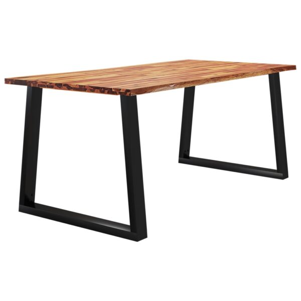 vidaXL Dining Table with Live Edge 70.9"x35.4"x29.5" Solid Wood Acacia - Image 3