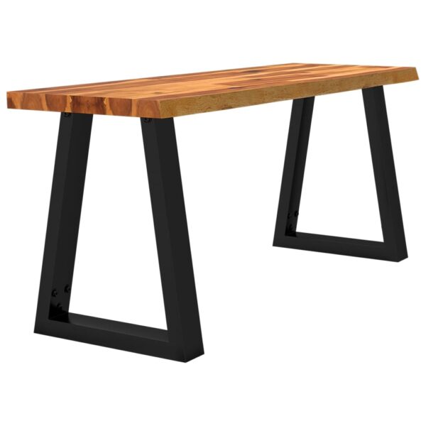 vidaXL Bench with Live Edge 43.3" Solid Wood Acacia - Image 3