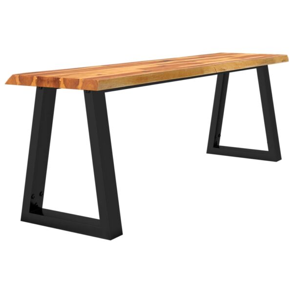 vidaXL Bench with Live Edge 55.1" Solid Wood Acacia - Image 3