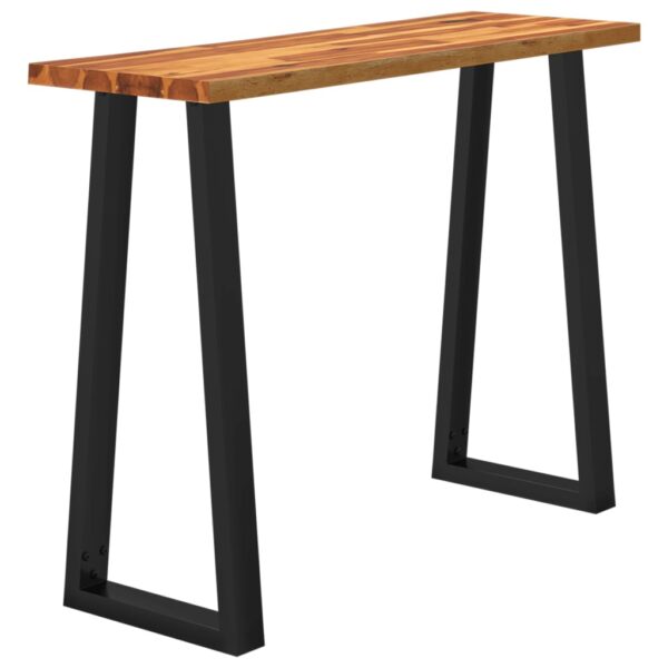 vidaXL Console Table with Live Edge 43.3"x13.8"x31.5" Solid Wood Acacia - Image 3