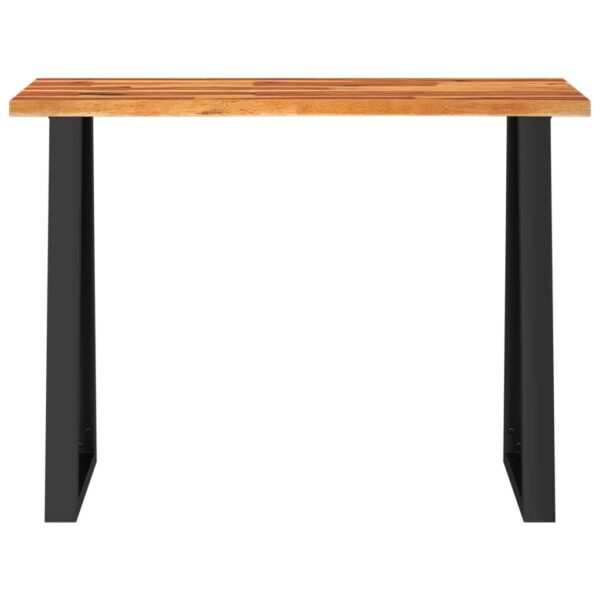 vidaXL Console Table with Live Edge 43.3"x13.8"x31.5" Solid Wood Acacia - Image 4