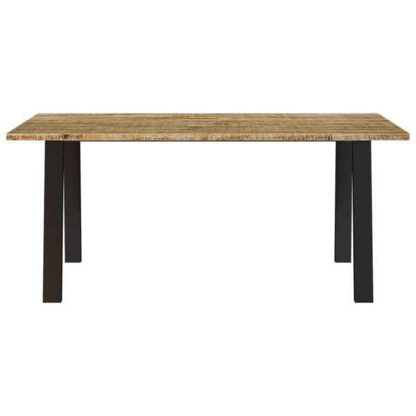 vidaXL Dining Table 59.1"x35.4"x29.5" Solid Wood Acacia - Image 4