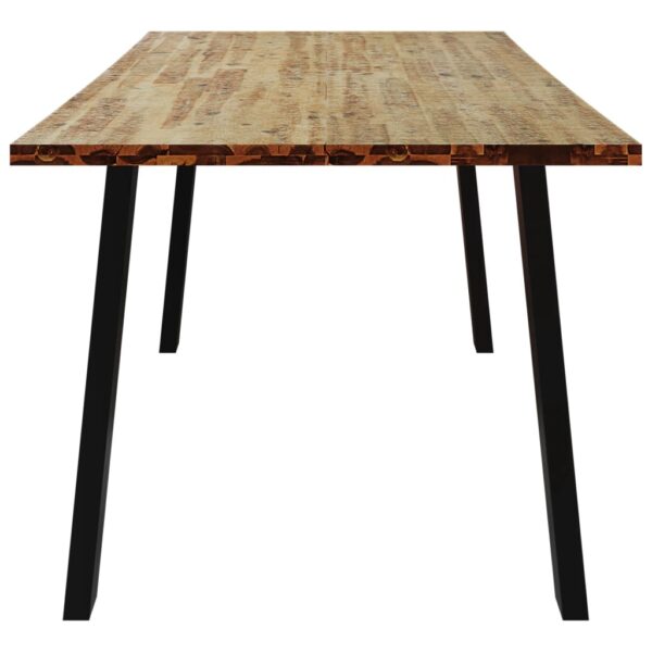 vidaXL Dining Table 59.1"x35.4"x29.5" Solid Wood Acacia - Image 5