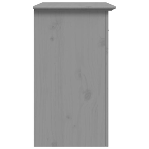 vidaXL Bedside Cabinet BODO Gray 20.9"x15.2"x26" Solid Wood Pine - Image 5