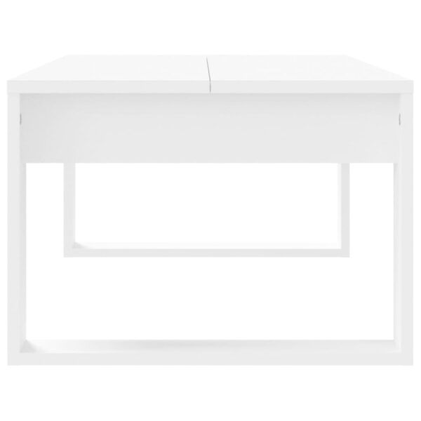 vidaXL Coffee Table White 40.2"x19.7"x13.8" Engineered Wood - Image 5