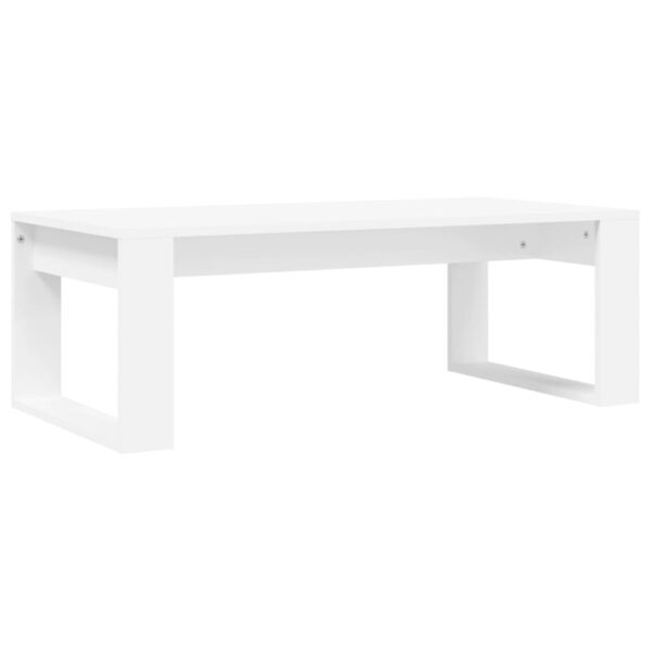 vidaXL Coffee Table White 40.2"x19.7"x13.8" Engineered Wood - Image 6