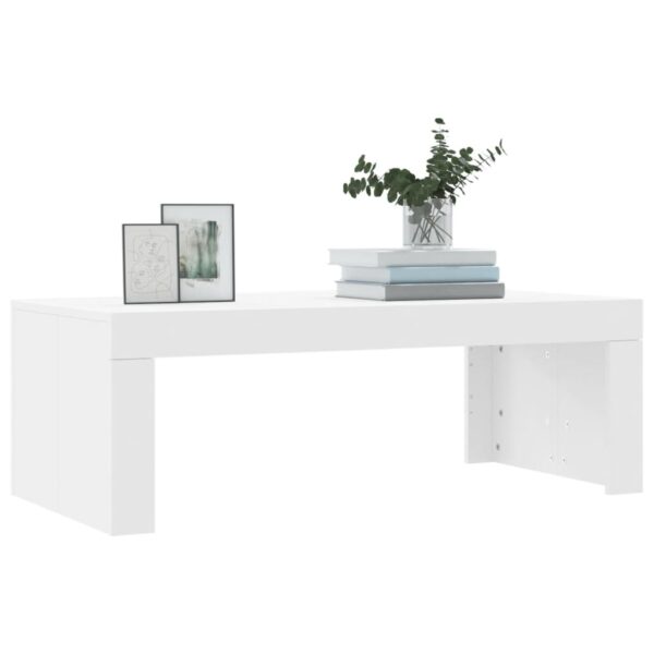 vidaXL Coffee Table White 40.2"x19.7"x14.2" Engineered Wood - Image 3