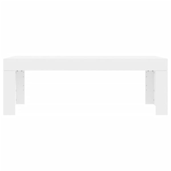 vidaXL Coffee Table White 40.2"x19.7"x14.2" Engineered Wood - Image 4