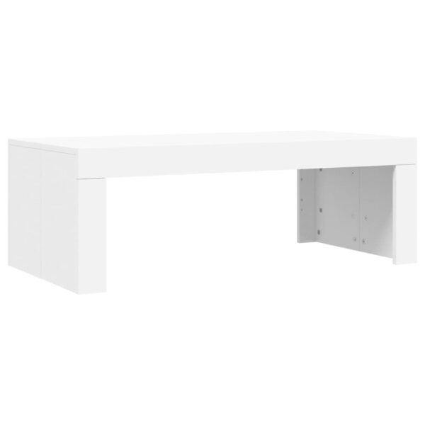 vidaXL Coffee Table White 40.2"x19.7"x14.2" Engineered Wood - Image 6