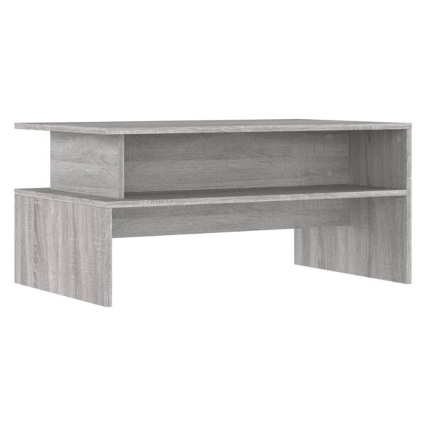 vidaXL Coffee Table Gray Sonoma 35.4"x21.7"x16.7" Engineered Wood - Image 2