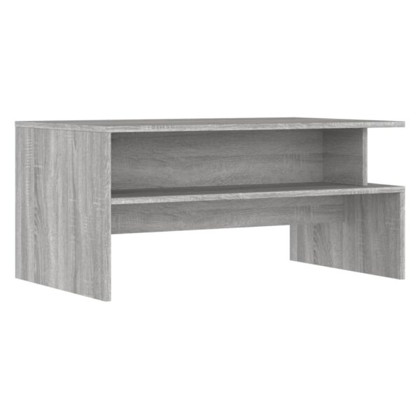 vidaXL Coffee Table Gray Sonoma 35.4"x21.7"x16.7" Engineered Wood - Image 6