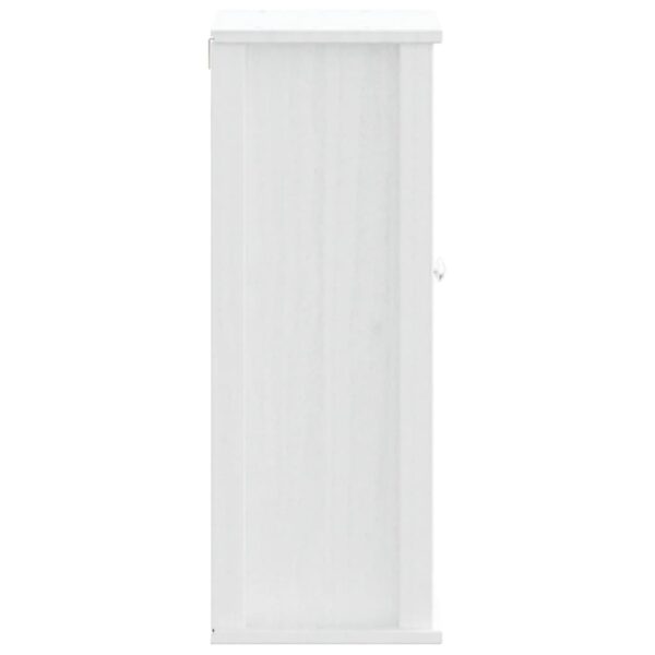 vidaXL Bathroom Wall Cabinet BERG White 15.7"x10.6"x28.1" Solid Wood Pine - Image 5