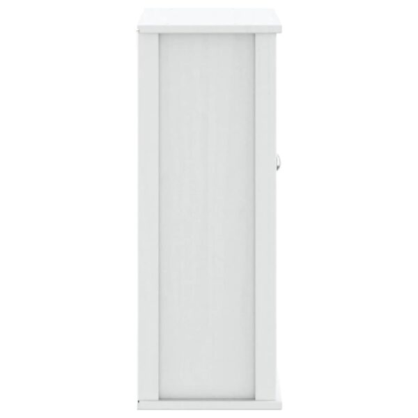 vidaXL Bathroom Wall Cabinet BERG White 27.4"x10.6"x28.1" Solid Wood - Image 5