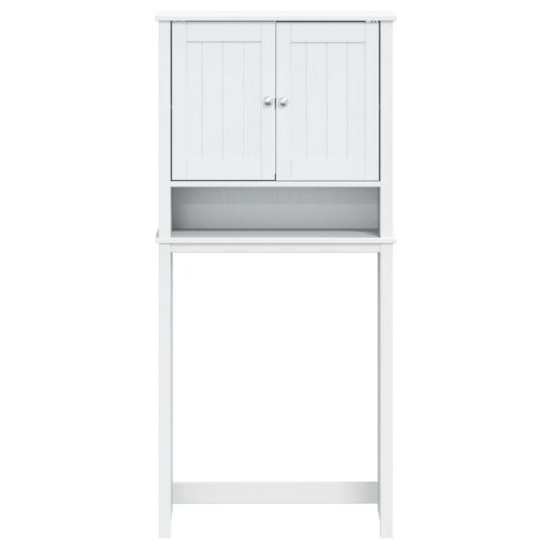 vidaXL Washing Machine Cabinet BERG White 29.9"x10.6"x64.8" Solid Wood - Image 3