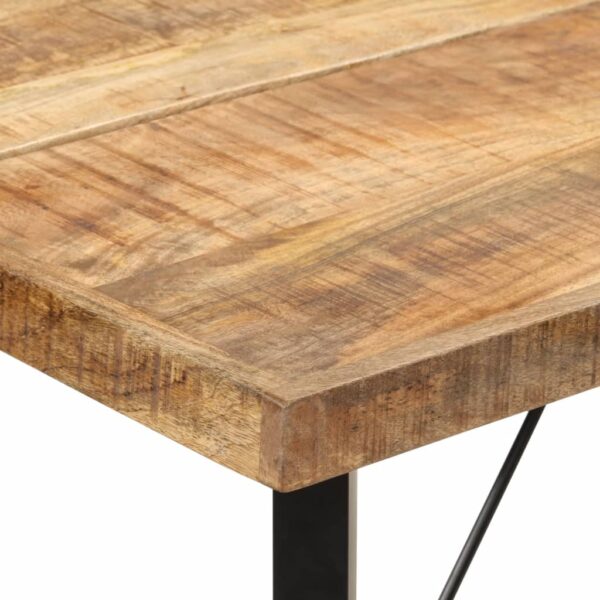 vidaXL Bar Table 70.9"x27.6"x42.1" Solid Wood Mango and Iron - Image 5