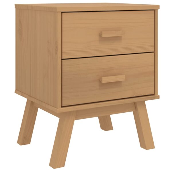 vidaXL Bedside Cabinet OLDEN Brown Solid Wood Pine - Image 2