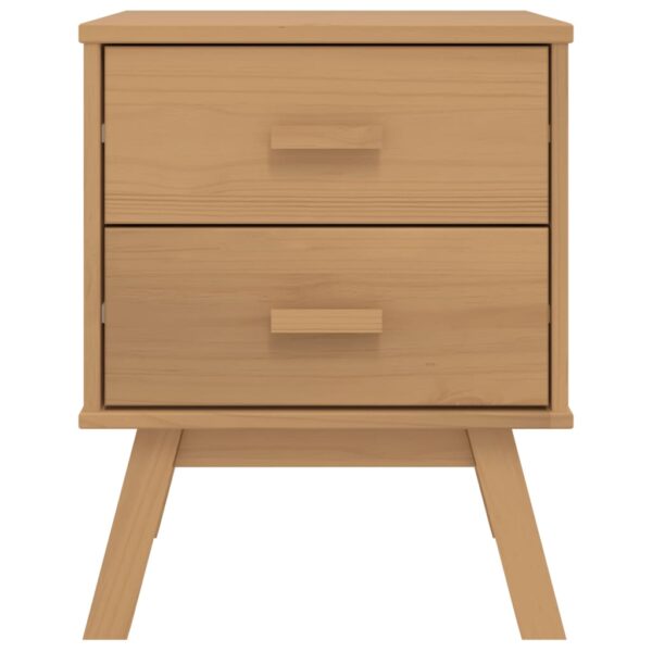 vidaXL Bedside Cabinet OLDEN Brown Solid Wood Pine - Image 7