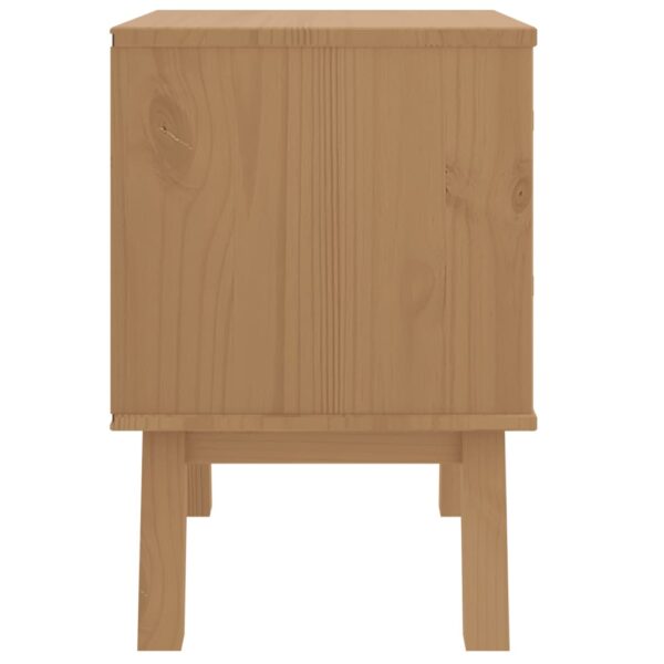 vidaXL Bedside Cabinet OLDEN Brown Solid Wood Pine - Image 8