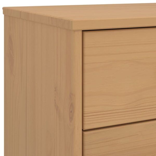 vidaXL Bedside Cabinet OLDEN Brown Solid Wood Pine - Image 10