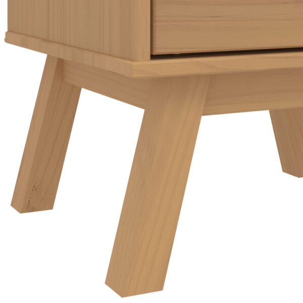 vidaXL Bedside Cabinet OLDEN Brown Solid Wood Pine - Image 11