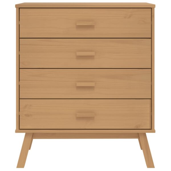 vidaXL Drawer Cabinet OLDEN Brown Solid Wood Pine - Image 7