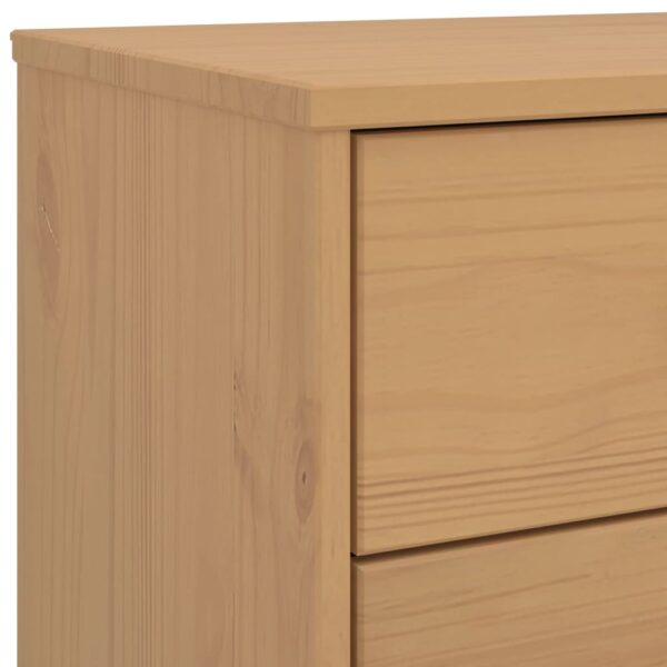 vidaXL Drawer Cabinet OLDEN Brown Solid Wood Pine - Image 10