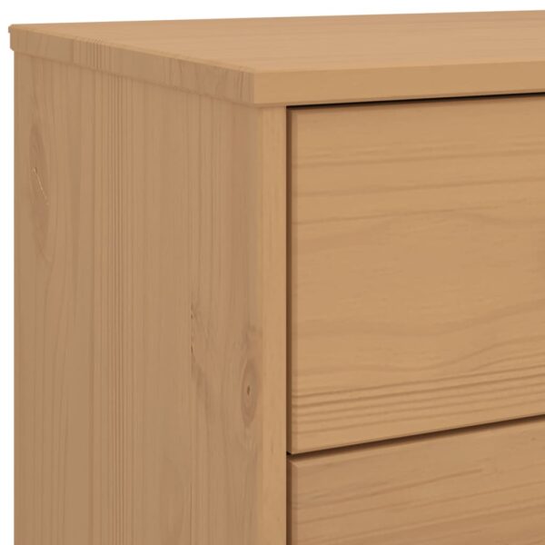 vidaXL Drawer Cabinet OLDEN Brown Solid Wood Pine - Image 10