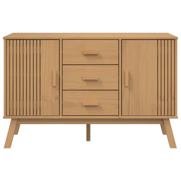 vidaXL Sideboard OLDEN Brown 44.9"x16.9"x28.9" Solid Wood Pine - Image 8