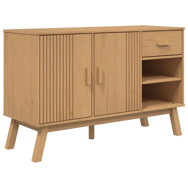 vidaXL Sideboard OLDEN Brown 44.9"x16.9"x28.9" Solid Wood Pine - Image 2