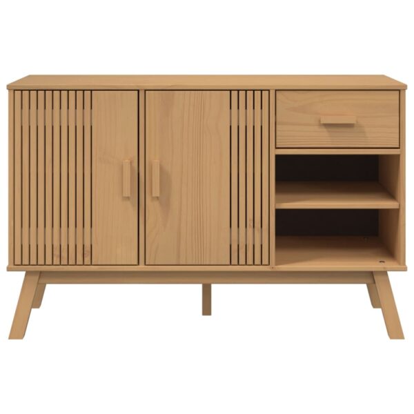 vidaXL Sideboard OLDEN Brown 44.9"x16.9"x28.9" Solid Wood Pine - Image 8