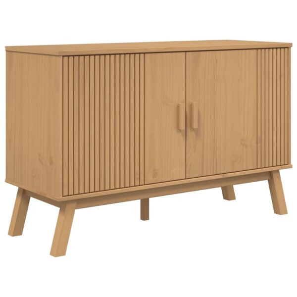 vidaXL Sideboard OLDEN Brown 44.9"x16.9"x28.9" Solid Wood Pine - Image 2