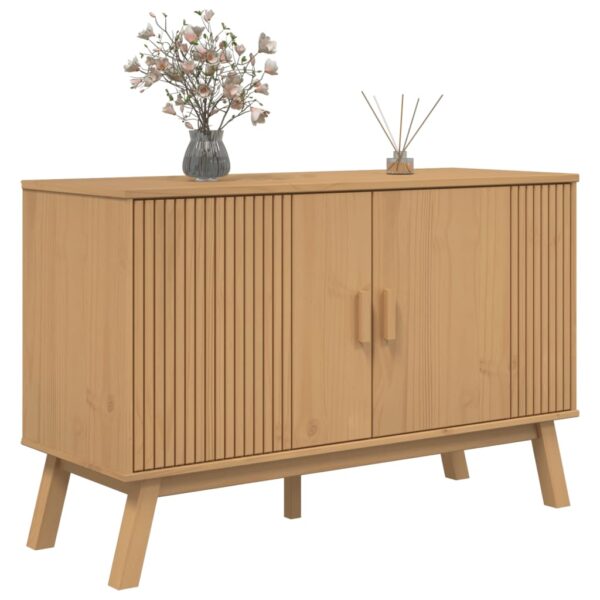 vidaXL Sideboard OLDEN Brown 44.9"x16.9"x28.9" Solid Wood Pine - Image 5