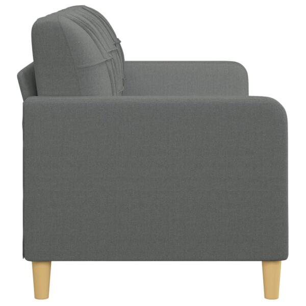 vidaXL 3-Seater Sofa Dark Gray 70.9" Fabric - Image 4