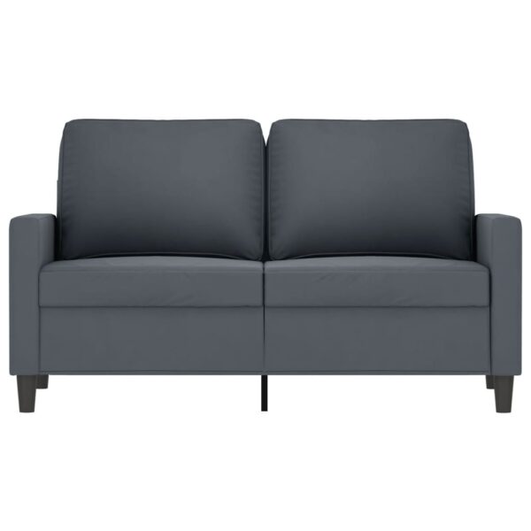 vidaXL 2-Seater Sofa Dark Gray 47.2" Velvet - Image 3