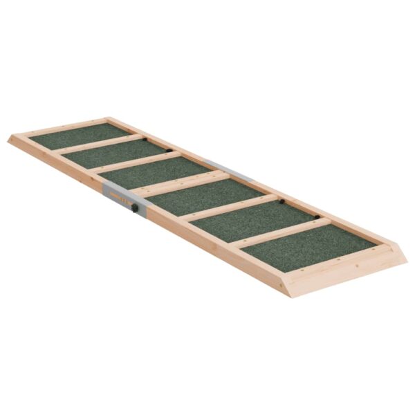 vidaXL Dog Ramp Green 47.2"x11.8" Solid Wood Fir - Image 2