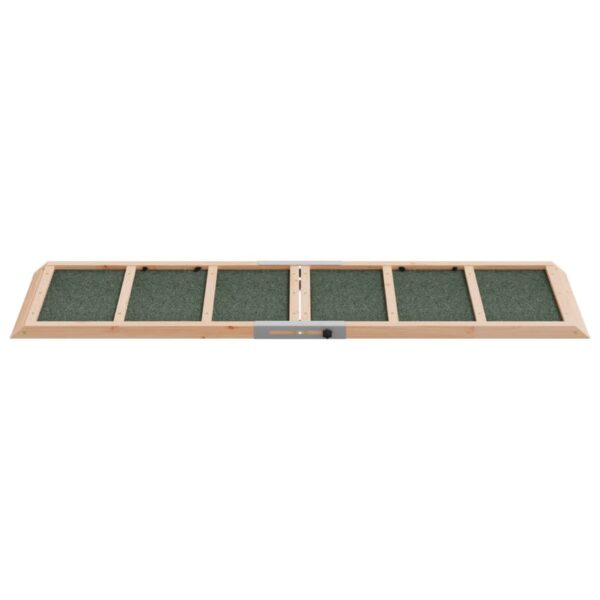 vidaXL Dog Ramp Green 47.2"x11.8" Solid Wood Fir - Image 5