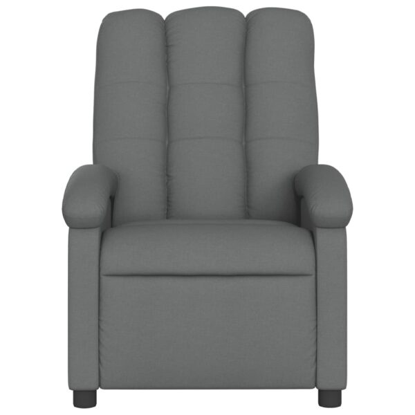 vidaXL Electric Massage Recliner Chair Dark Gray Fabric - Image 8