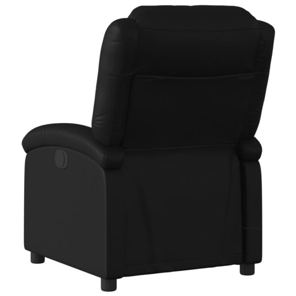 vidaXL Massage Recliner Chair Black Faux Leather - Image 4