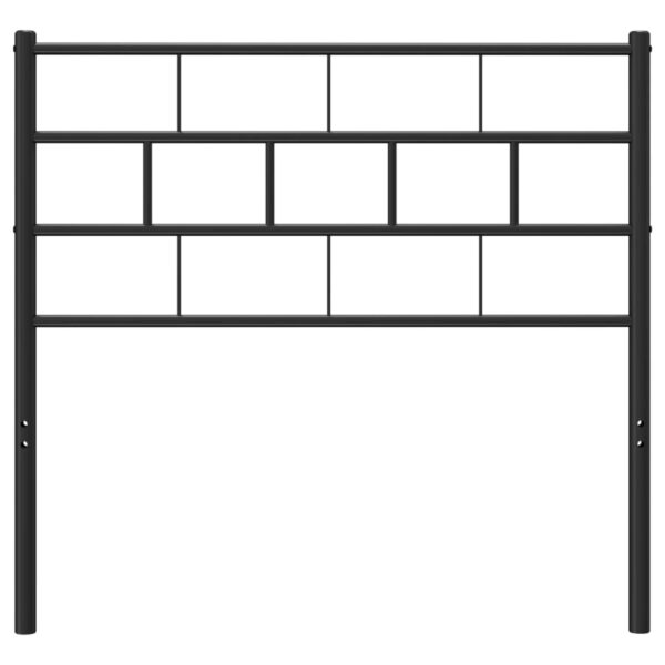 vidaXL Metal Headboard Black 39.4" - Image 3