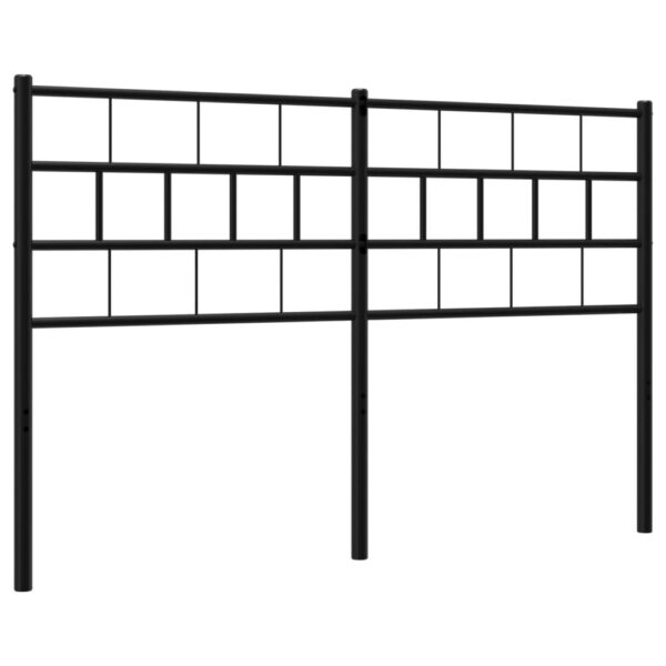 vidaXL Metal Headboard Black 53.1" - Image 5