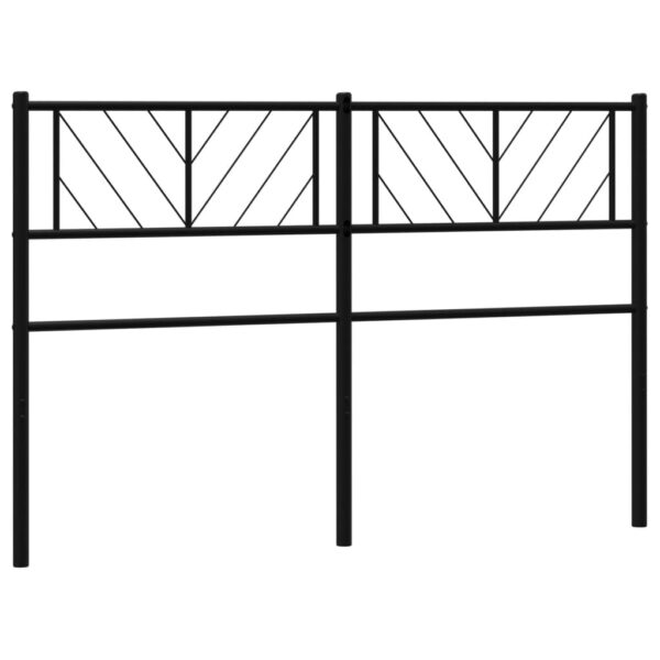 vidaXL Metal Headboard Black 53.1" - Image 5