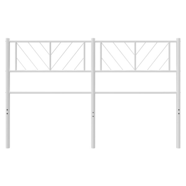 vidaXL Metal Headboard White 59.1" - Image 3