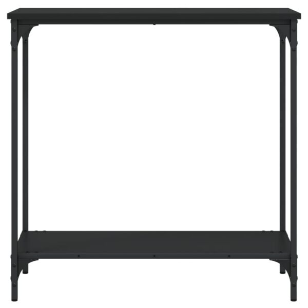 vidaXL Console Table Black 29.5"x12"x29.5" Engineered Wood - Image 4