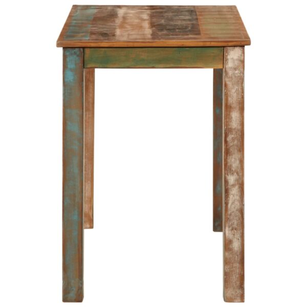 vidaXL Dining Table 43.3"x21.7"x29.9" Solid Wood Reclaimed - Image 3