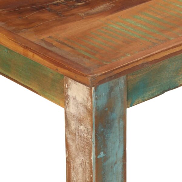 vidaXL Dining Table 43.3"x21.7"x29.9" Solid Wood Reclaimed - Image 5